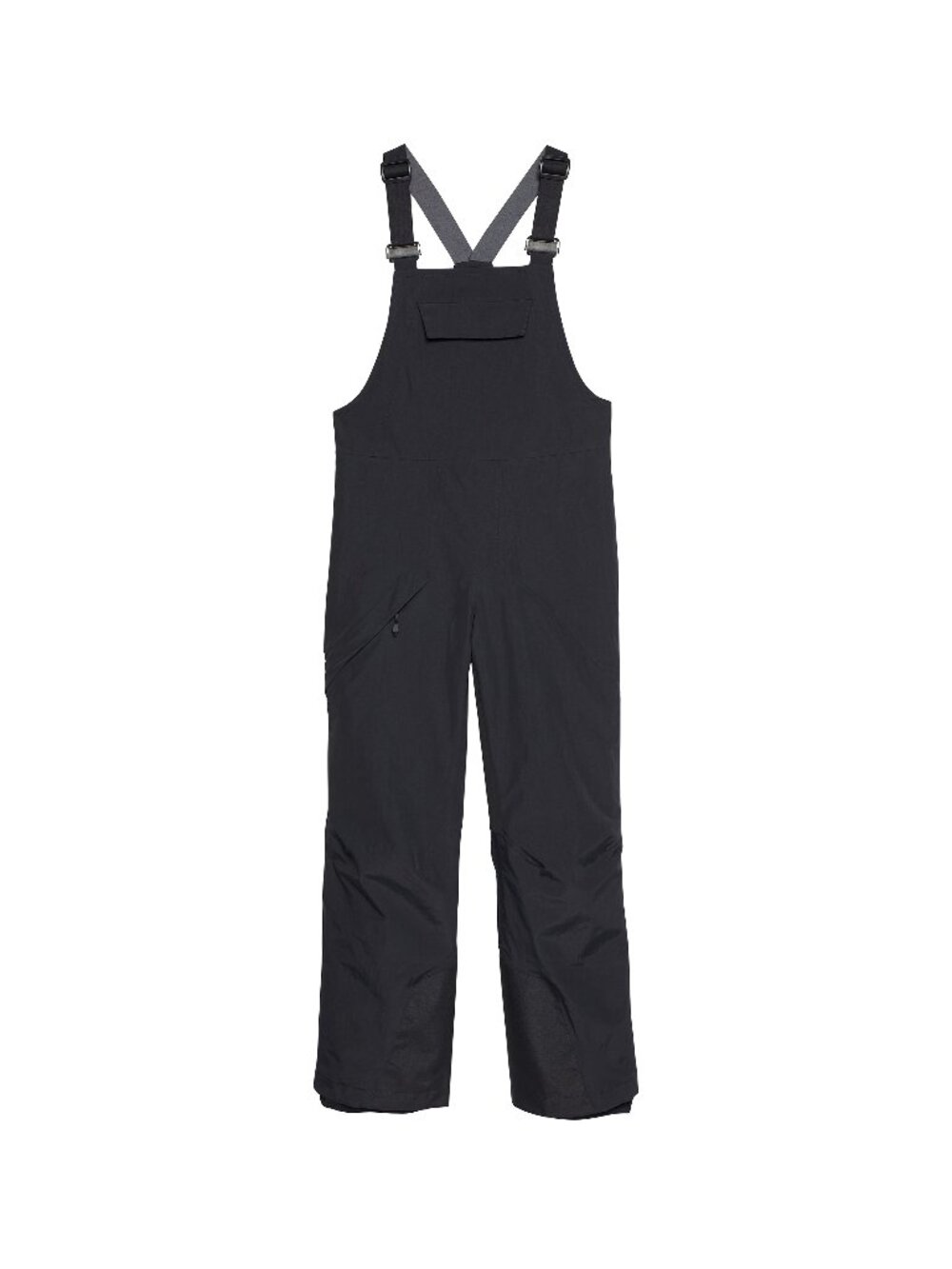 MEC Fall-Line Insulated Bib Pants 28” Youth 12 Black Ski Snow Waterproof RECCO
